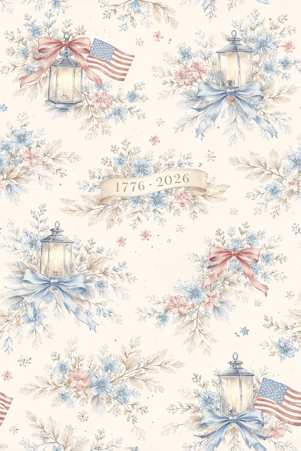 Close up view of Lantern Glow print