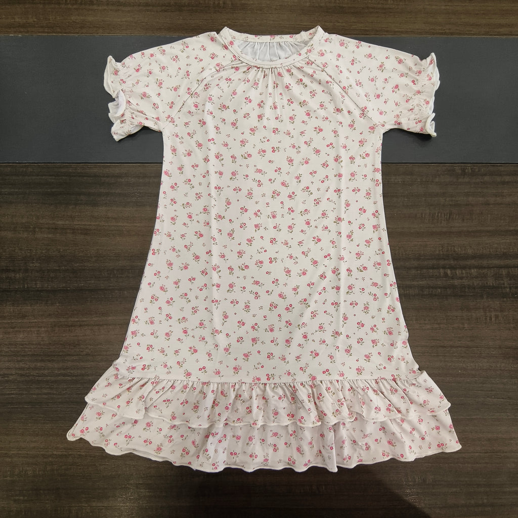 Flat lay of Little Rosebuds nightgown